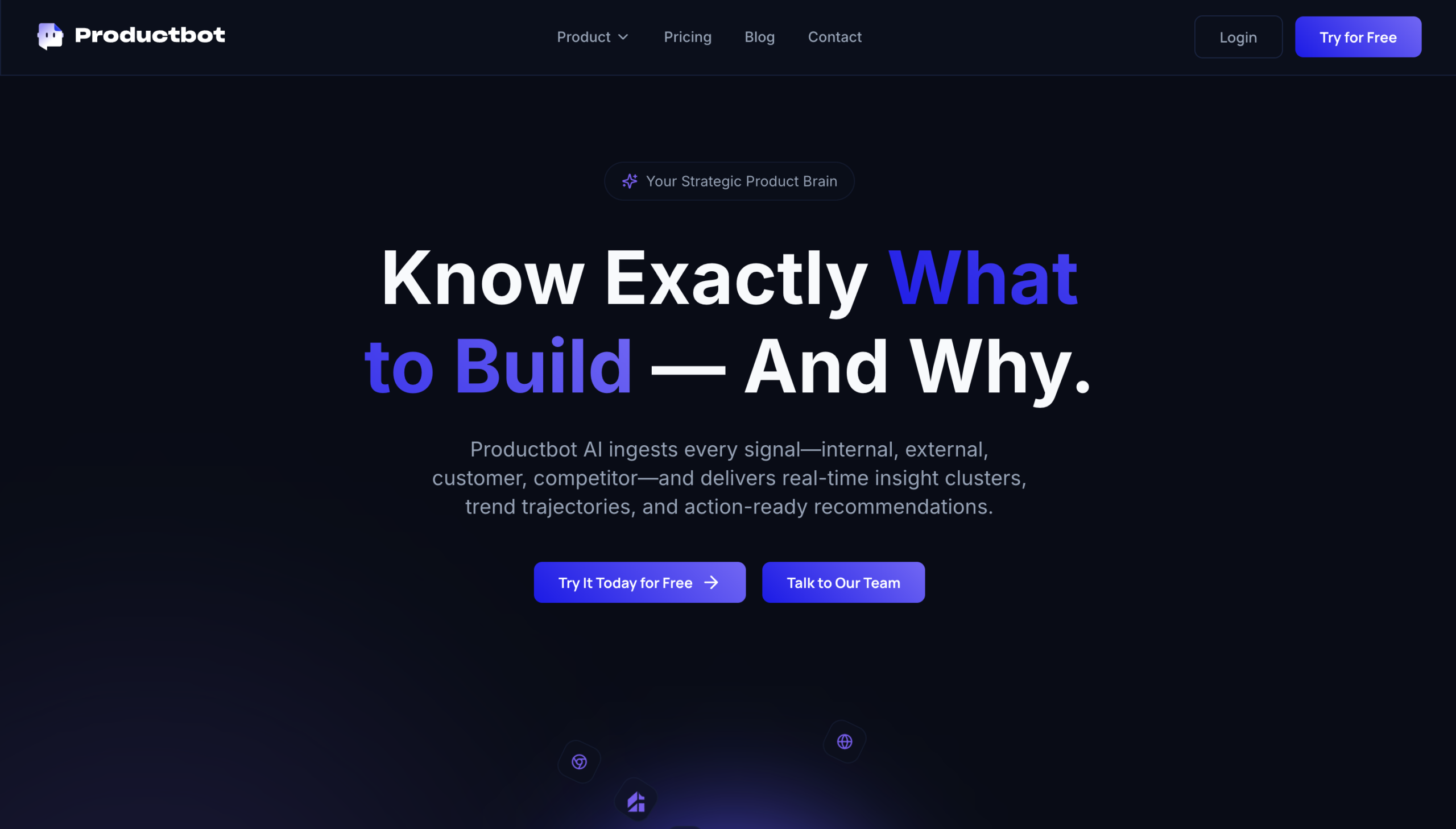 ProductBot ana sayfa görünümü